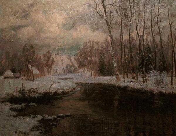 Maurice Galbraith Cullen First Snow France oil painting art